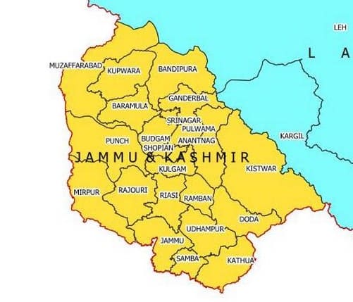 Jammu & Kashmir Map 2